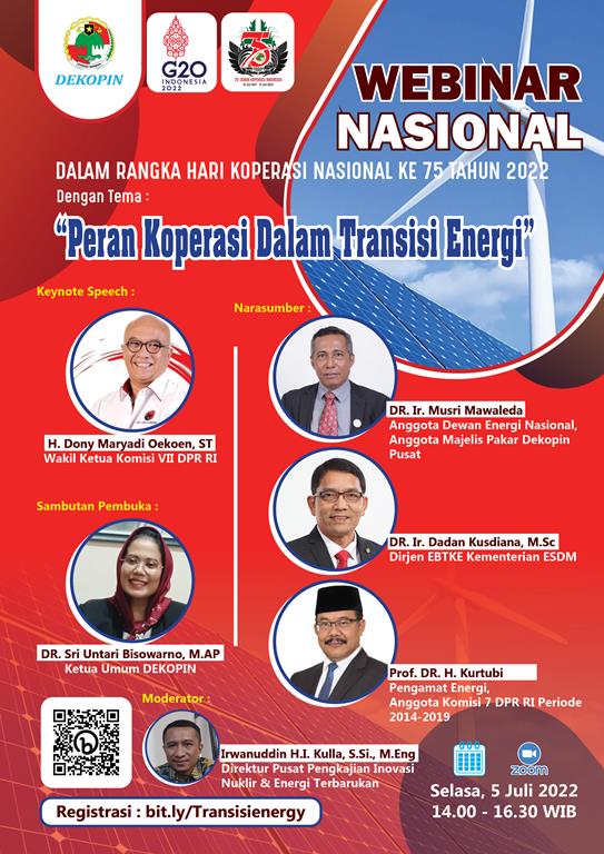 Webinar Nasional – Peran Koperasi Dalam Transisi Energi